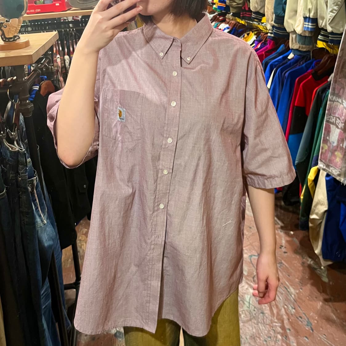 [HI] 칼하트 반팔 셔츠 레드 상품이미지2