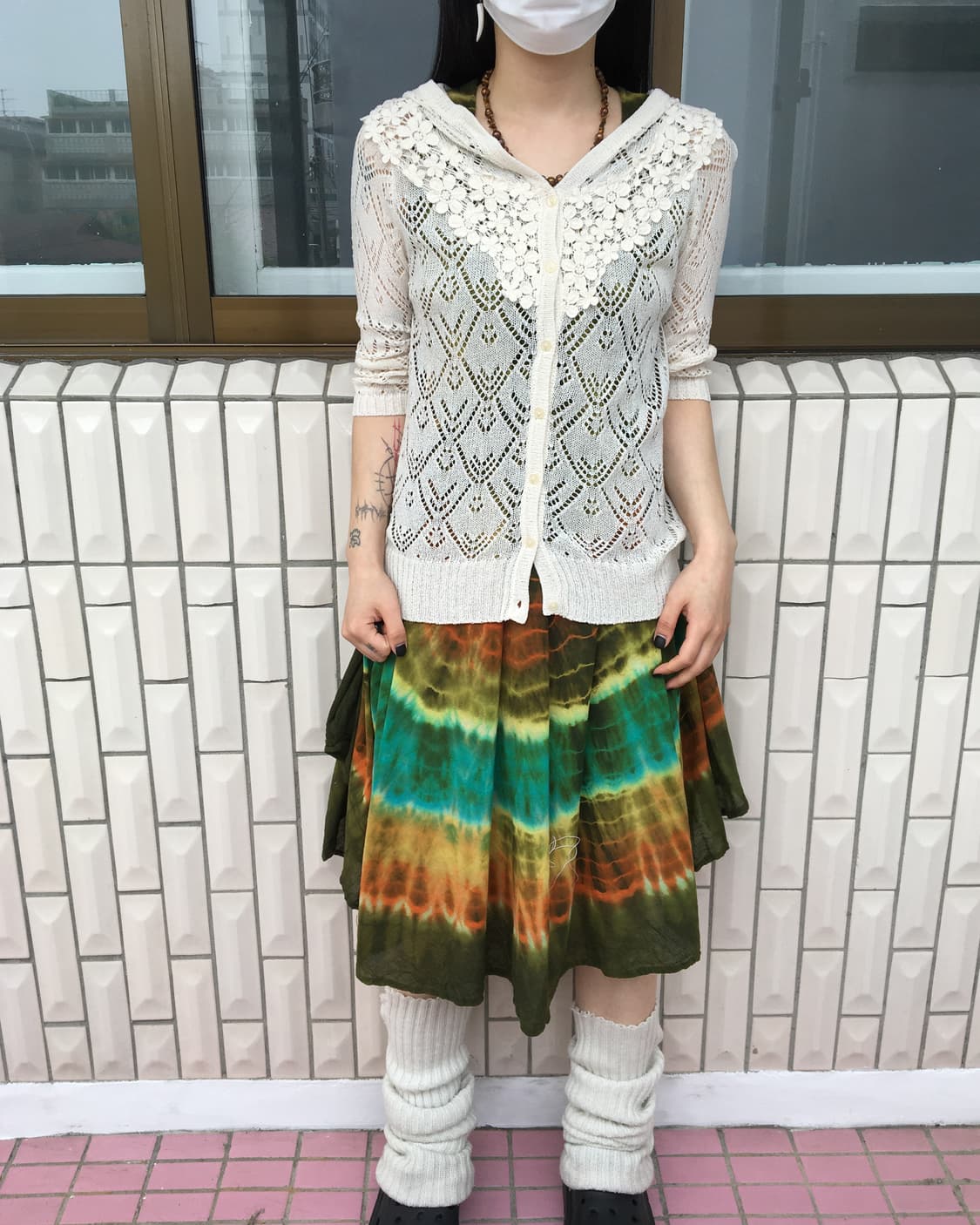 Crochet trimming hood crochet cardigan 상품이미지1