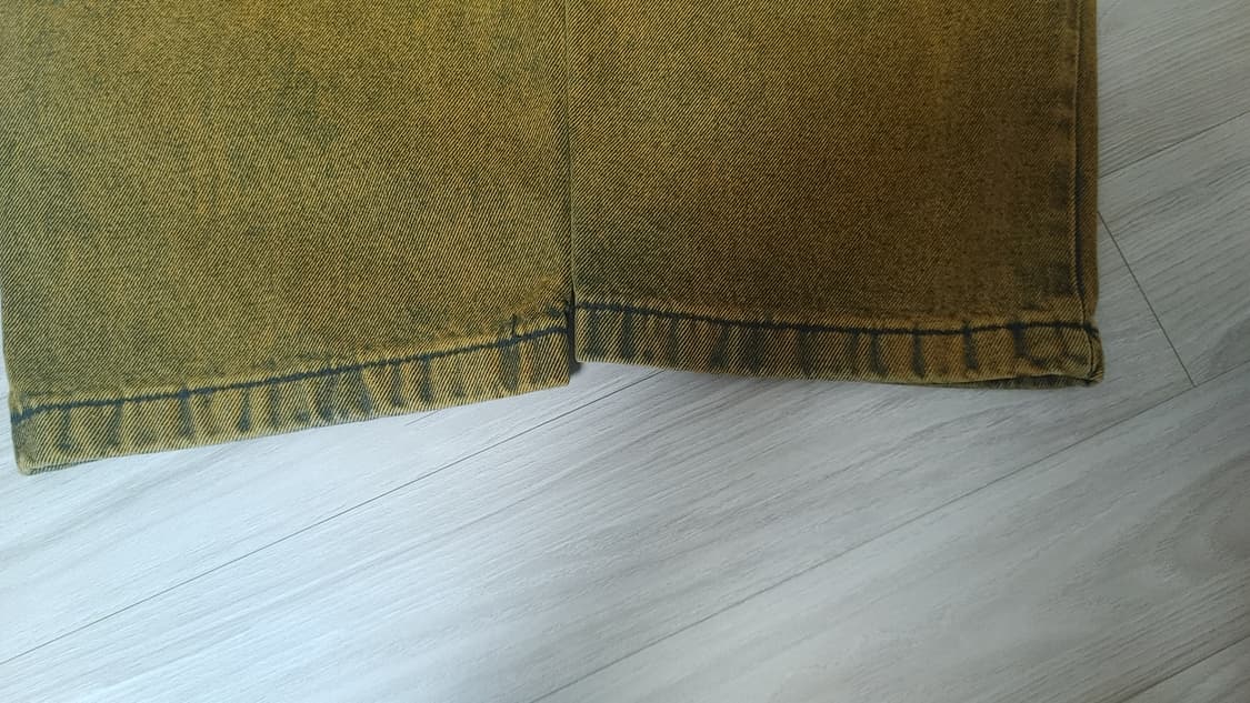 Polar Skate Co 빅보이 워싱 데님 팬츠 옐로우 블랙 30 30 상품이미지3