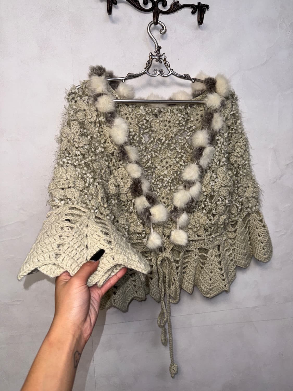 Oatmeal fairy flower crochet fur ball cd 상품이미지2