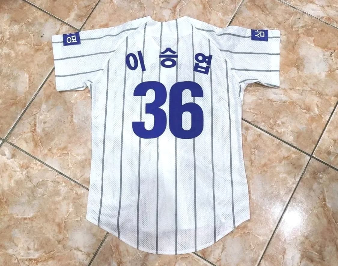 네포스 삼성라이온즈 키즈사이즈(11호) 이승엽마킹 야구유니폼 상품이미지1