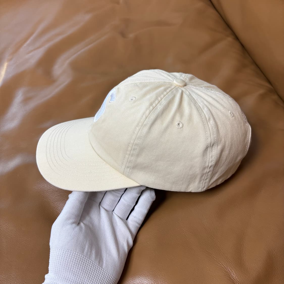 슈프림 S로고 6패널 볼캡 모자 워시드 내츄럴 상품이미지4