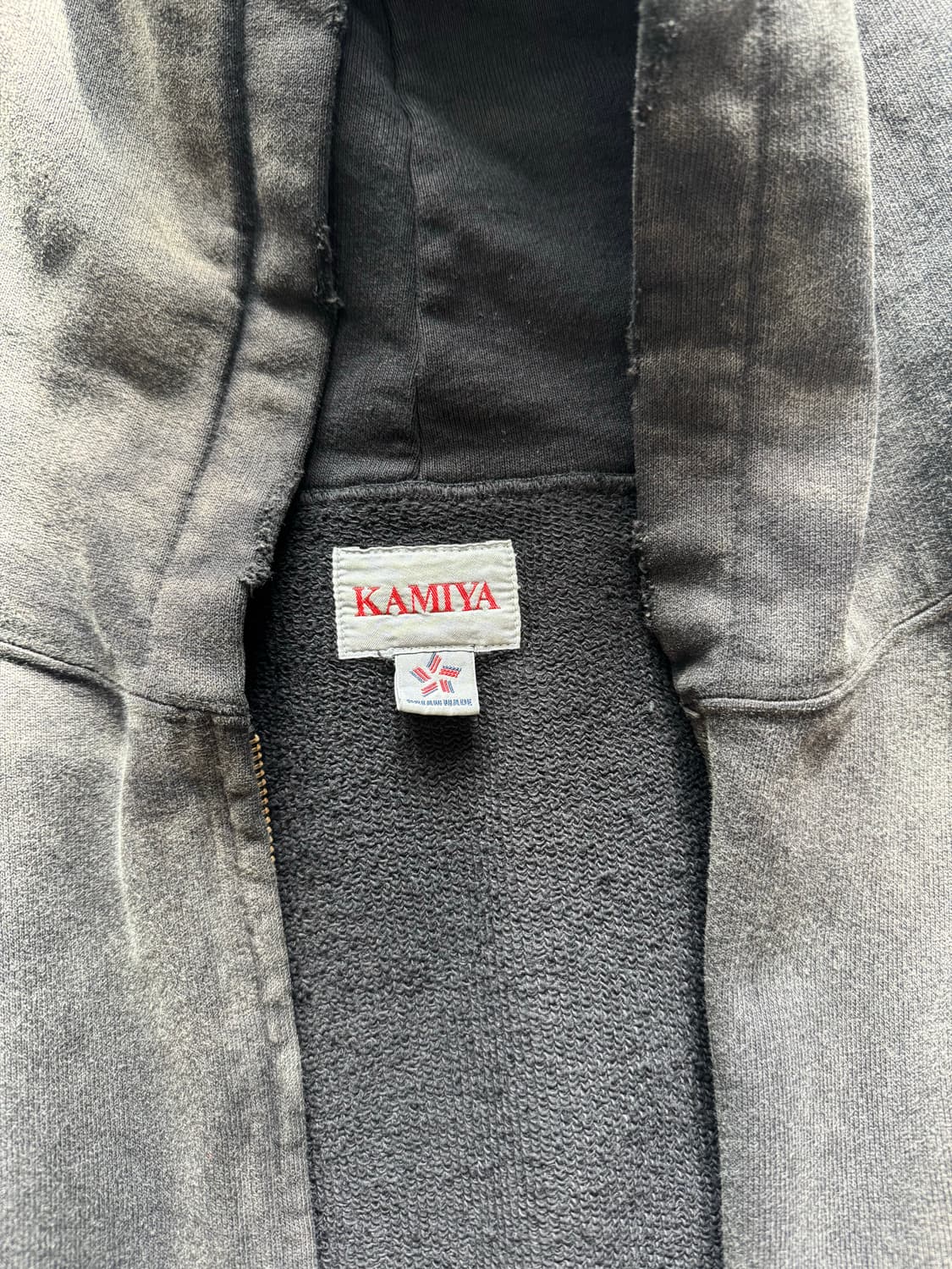 Kamiya 카미야 로프 블리치드 후드집업 M 상품이미지2