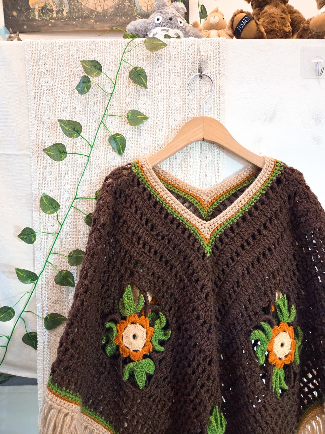 히피 에스닉 판쵸 니트 상품이미지2