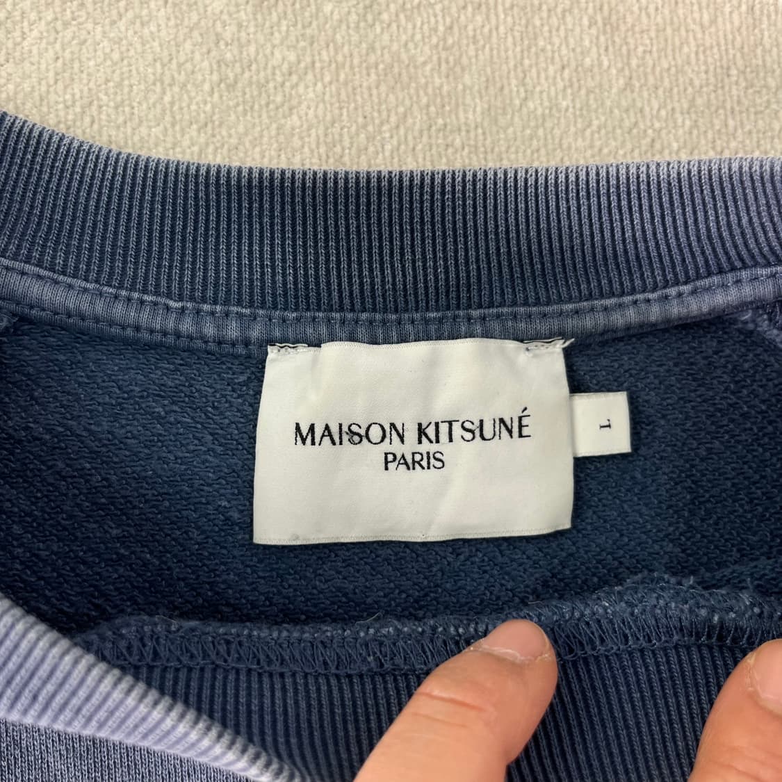 100 메종키츠네 칠렉스 폭스패치 맨투맨 상품이미지3