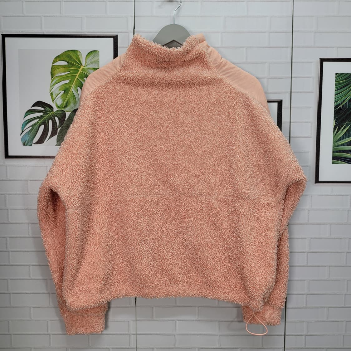 아디다스 플리스 방풍 하이넥 뽀글이 후리스 스웨터 거의새옷 M사이즈 상품이미지4