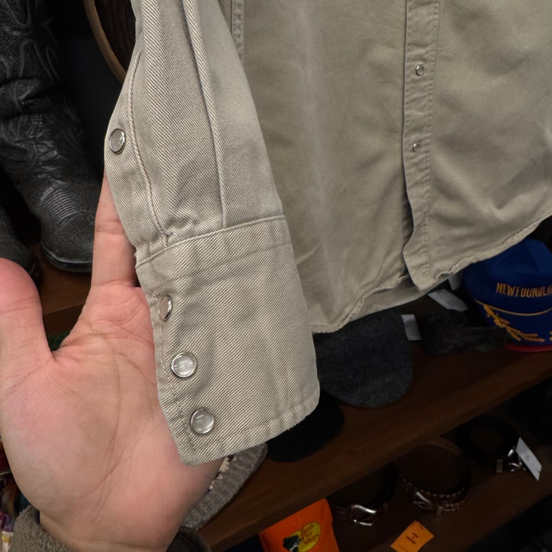 칼하트 오리지널 펄 스냅 웨스턴 워크 셔츠 N218 상품이미지5