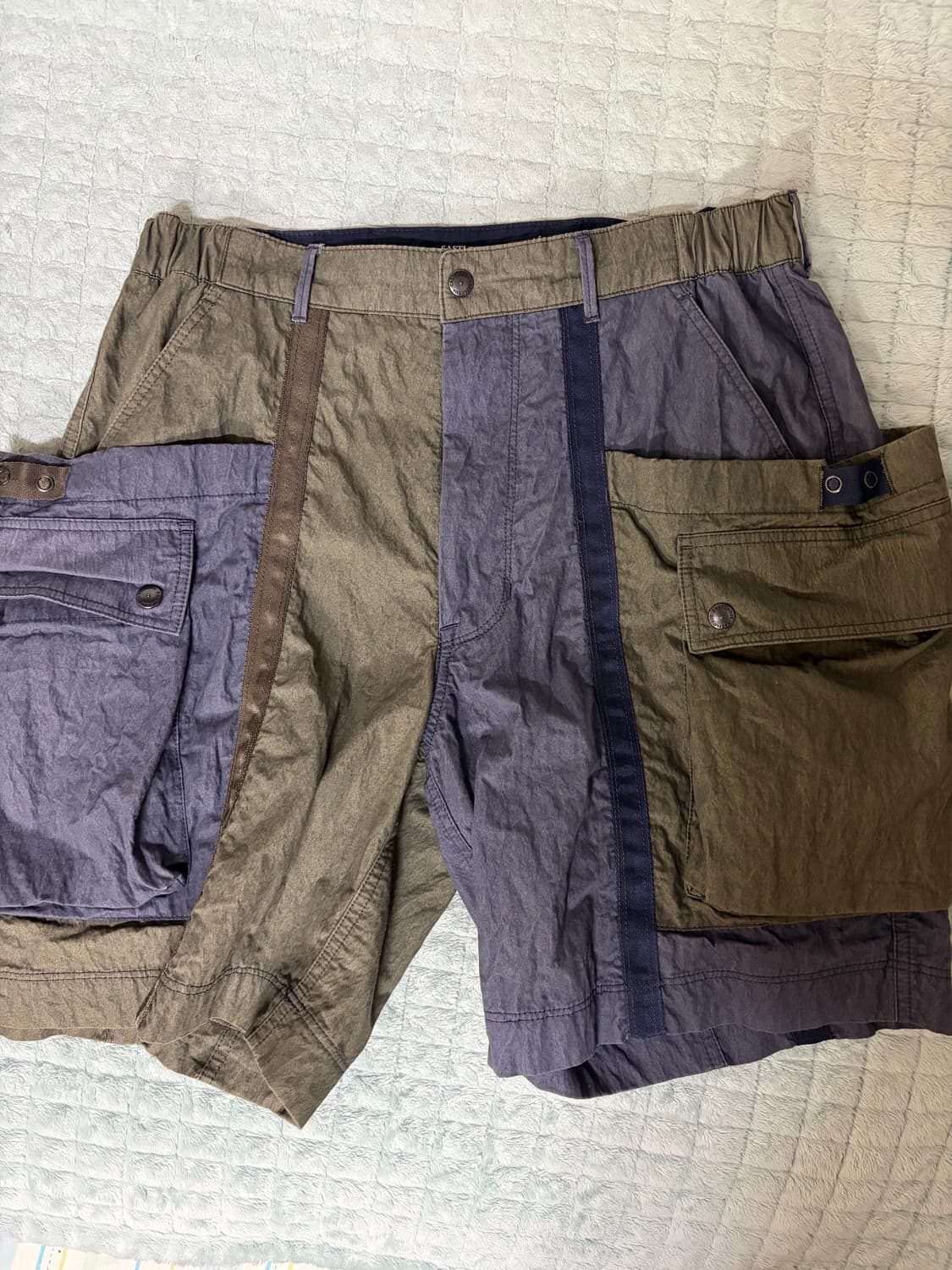 이스트로그 wagon short navy&olive 반바지 상품이미지5