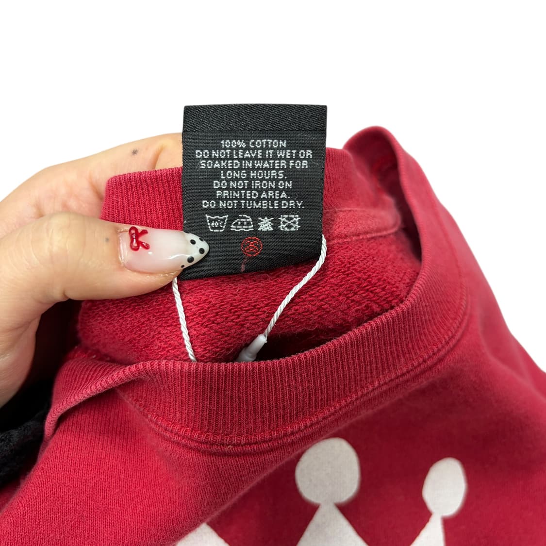 스투시 00s 레터링 로고 레드 스웻셔츠 맨투맨 상품이미지5