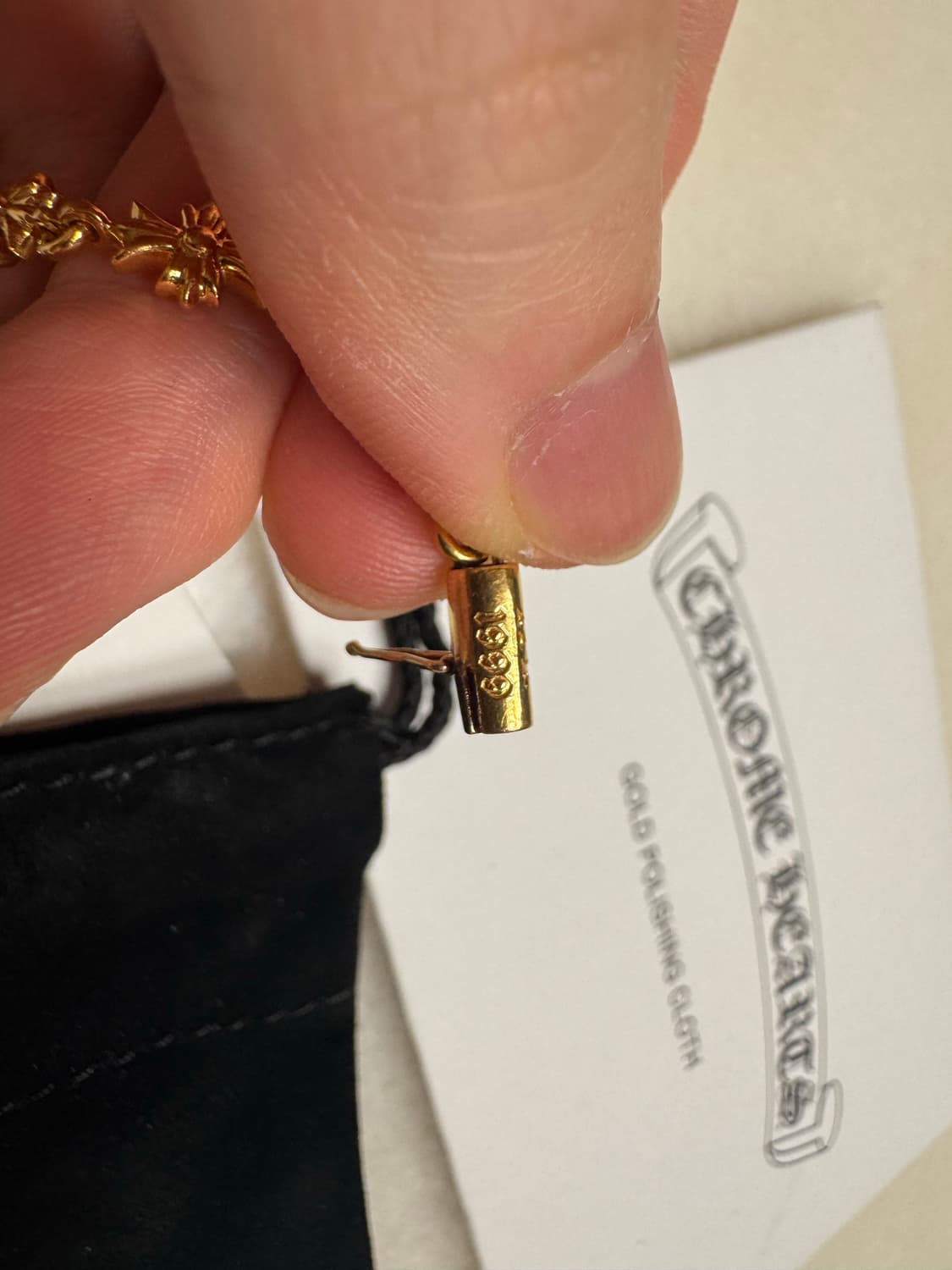 크롬하츠 타이니 팔찌 22k(12링크) 상품이미지5