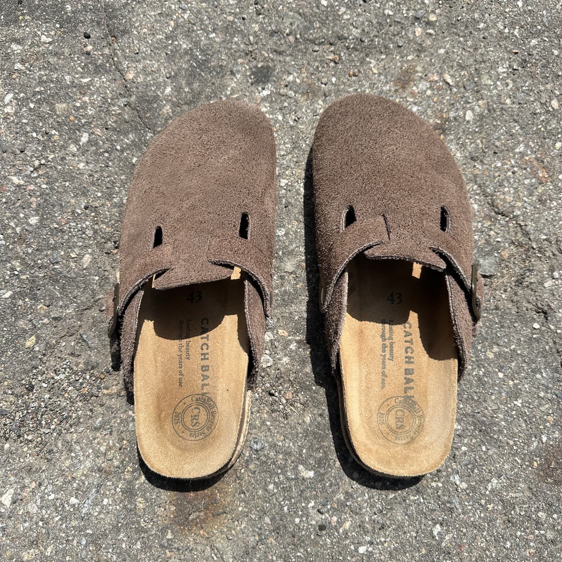 280 캐치볼 CS-01 SUEDE 클로그 뮬 슬리퍼 다크브라운 상품이미지3