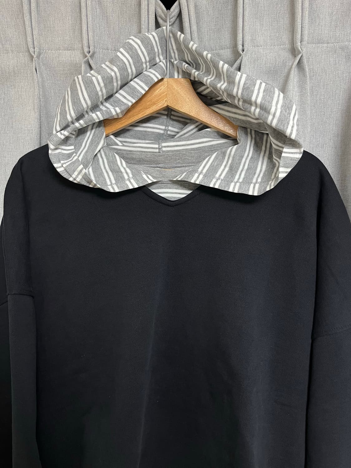 alexander Lee Chang 그런지 스트라이프 후디 롱슬리브 상품이미지2