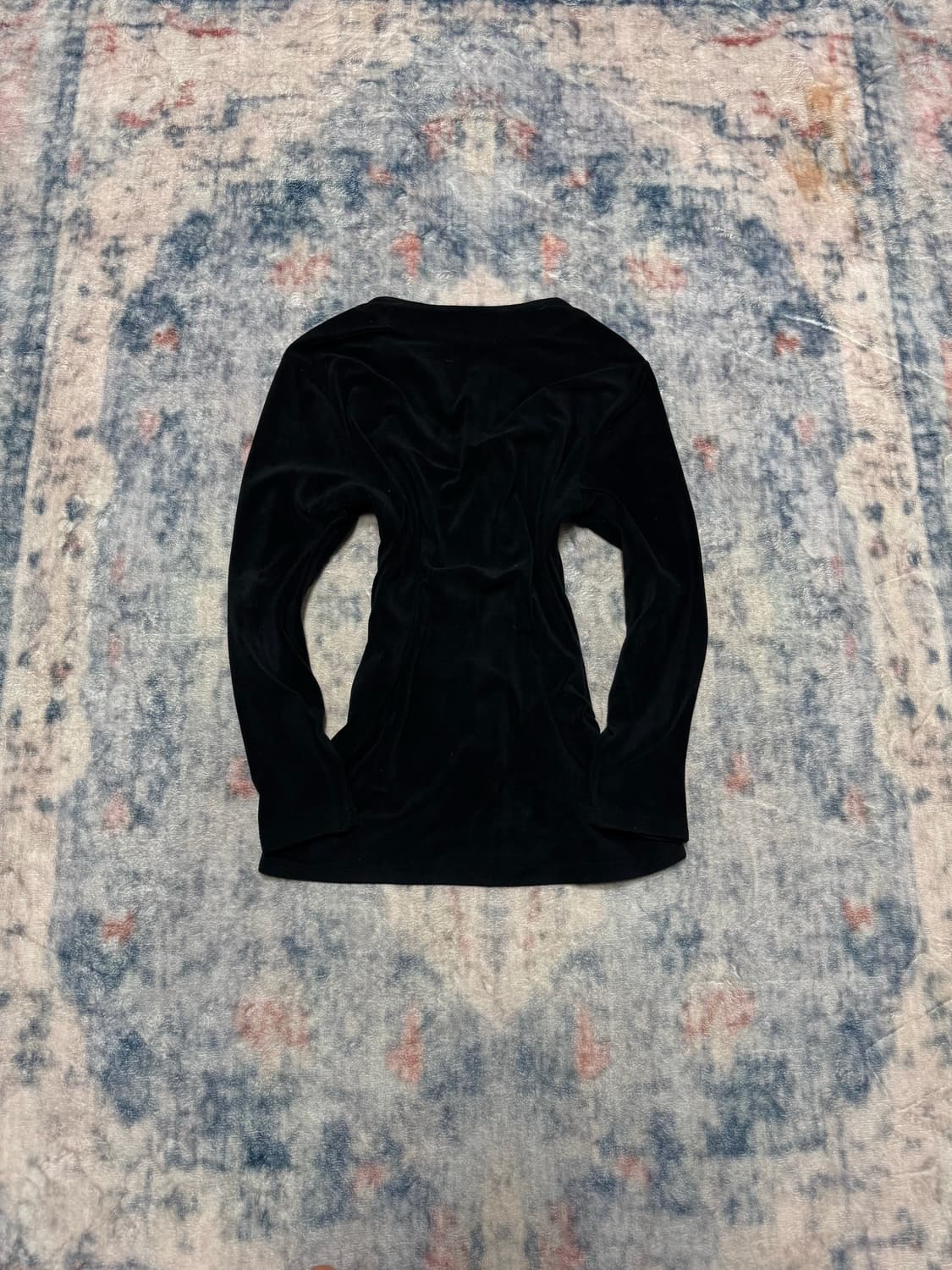 In the attic none collar velour cardigan 상품이미지7