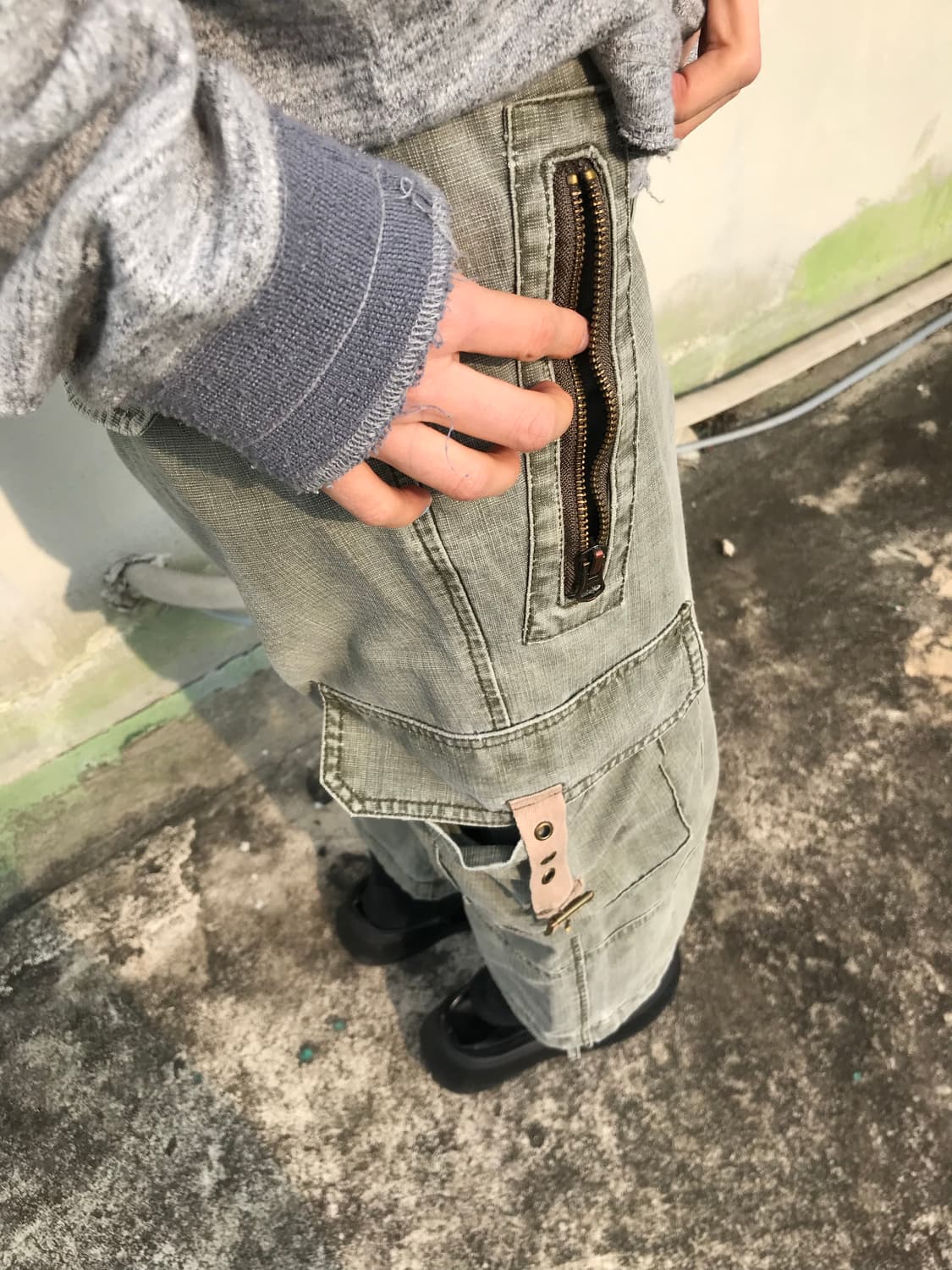 Smith’s American 워시드 그린 팬츠 상품이미지3