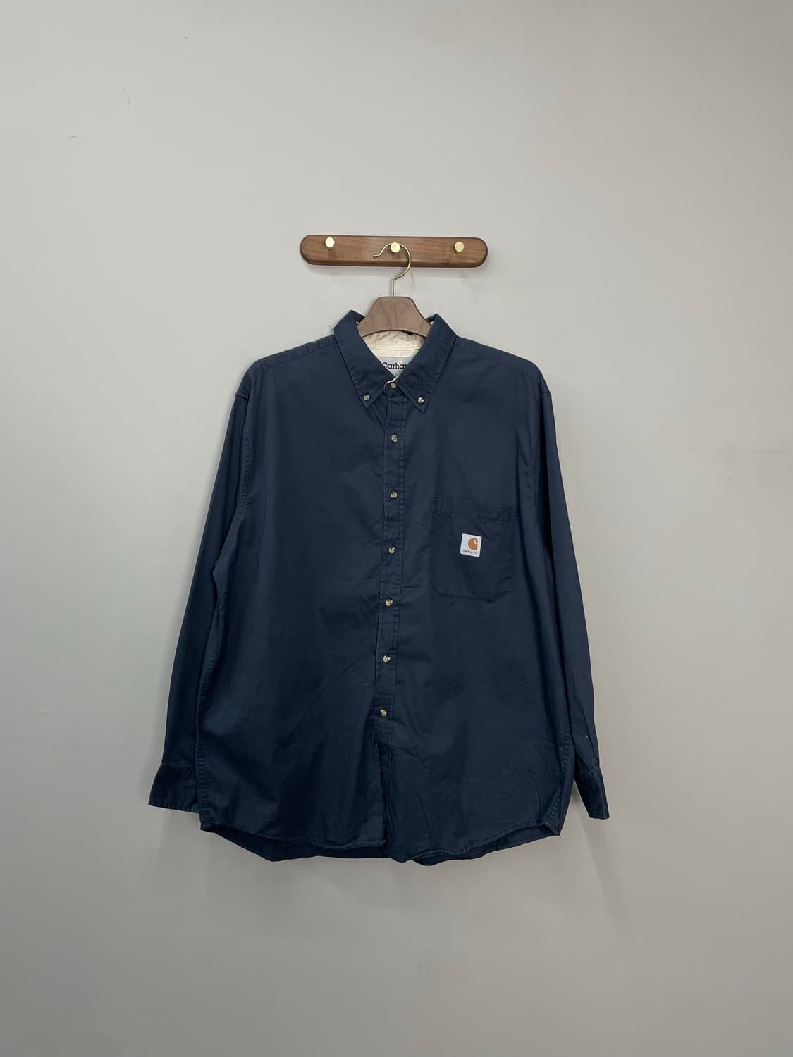 칼하트 네이비 셔츠 H1985 상품이미지2