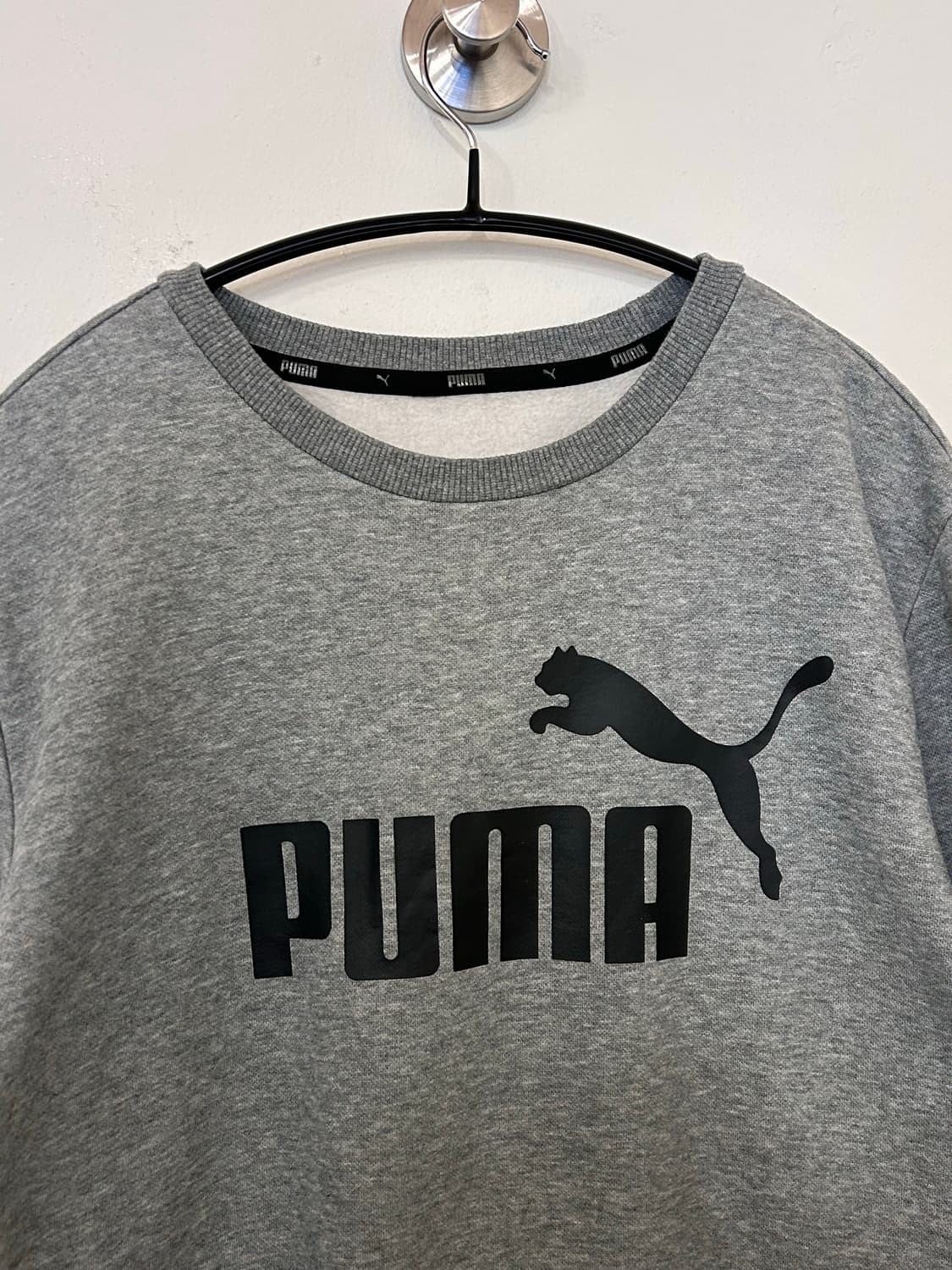 푸마 맨투맨 그레이 (실측 남성 S) 상품이미지2