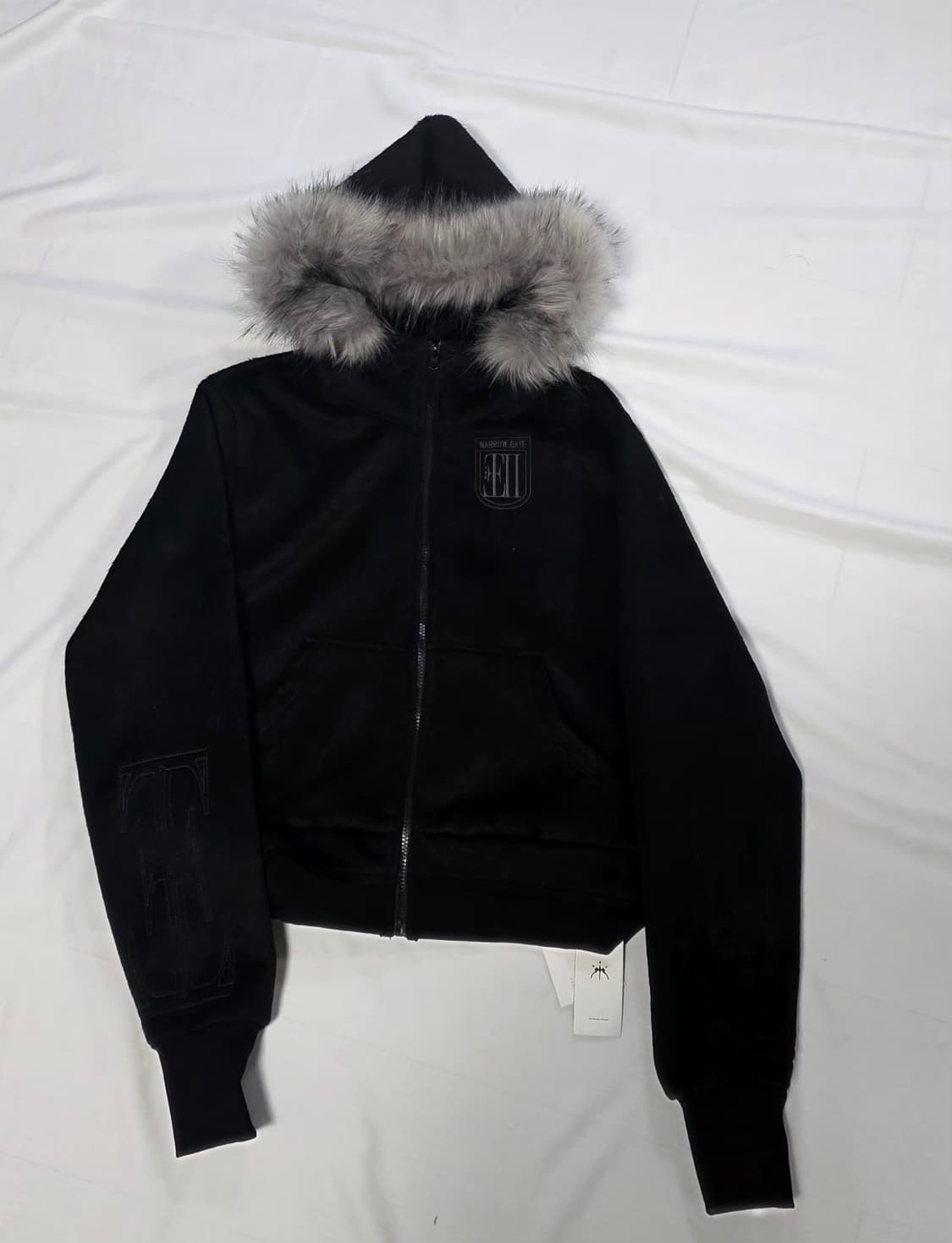 [비엑세스]라쿤 퍼 후드 상품이미지1