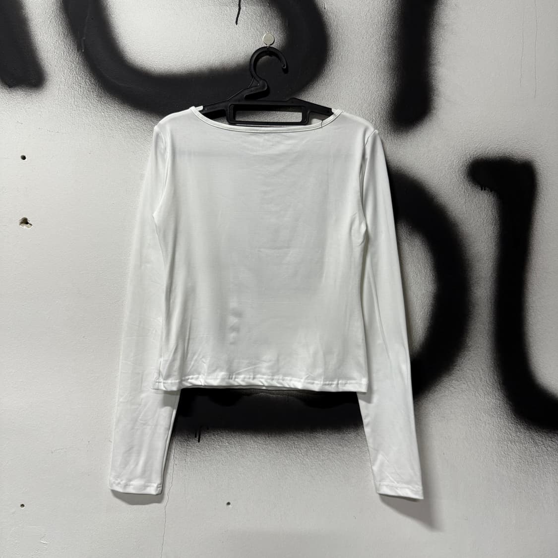 VTG 빈티지 딱 붙핏 빅 프린팅 크롭 롱 슬리브 티셔츠 상품이미지2