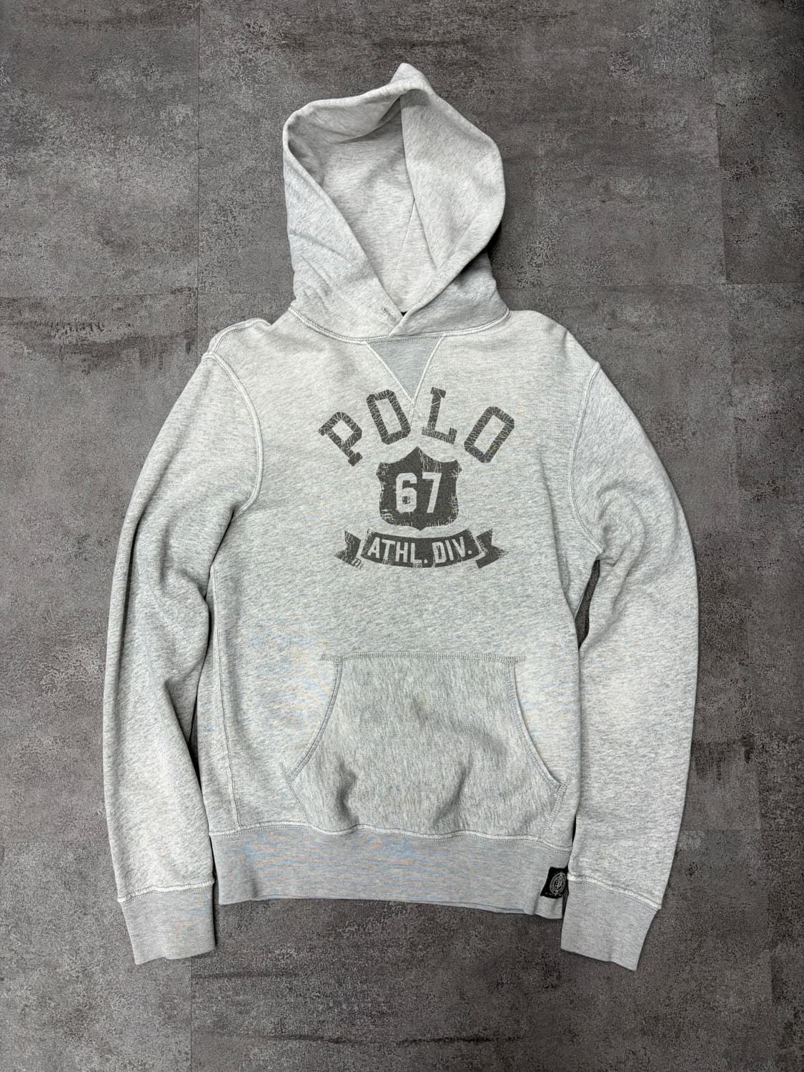 폴로 랄프로렌 67 ATHL DIV 회색 후드티 상품이미지1