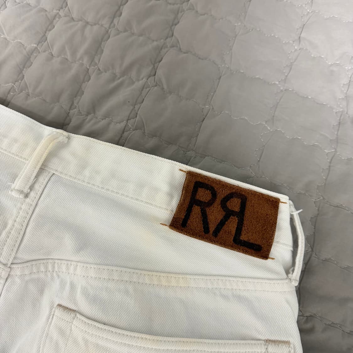 RRL 스트레이트 레그 화이트진, 화이트데님 32x32 상품이미지5