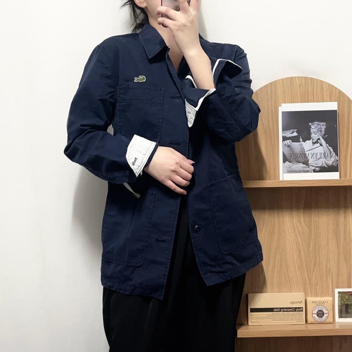 [정품] 라코스테 네이비 포켓 자켓 [ 48 ] 상품이미지2