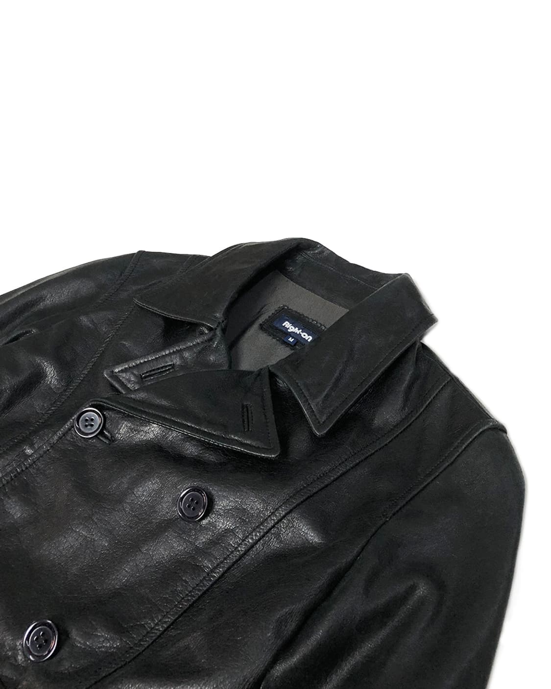 Vintage 소가죽 더블버튼 자켓  상품이미지3