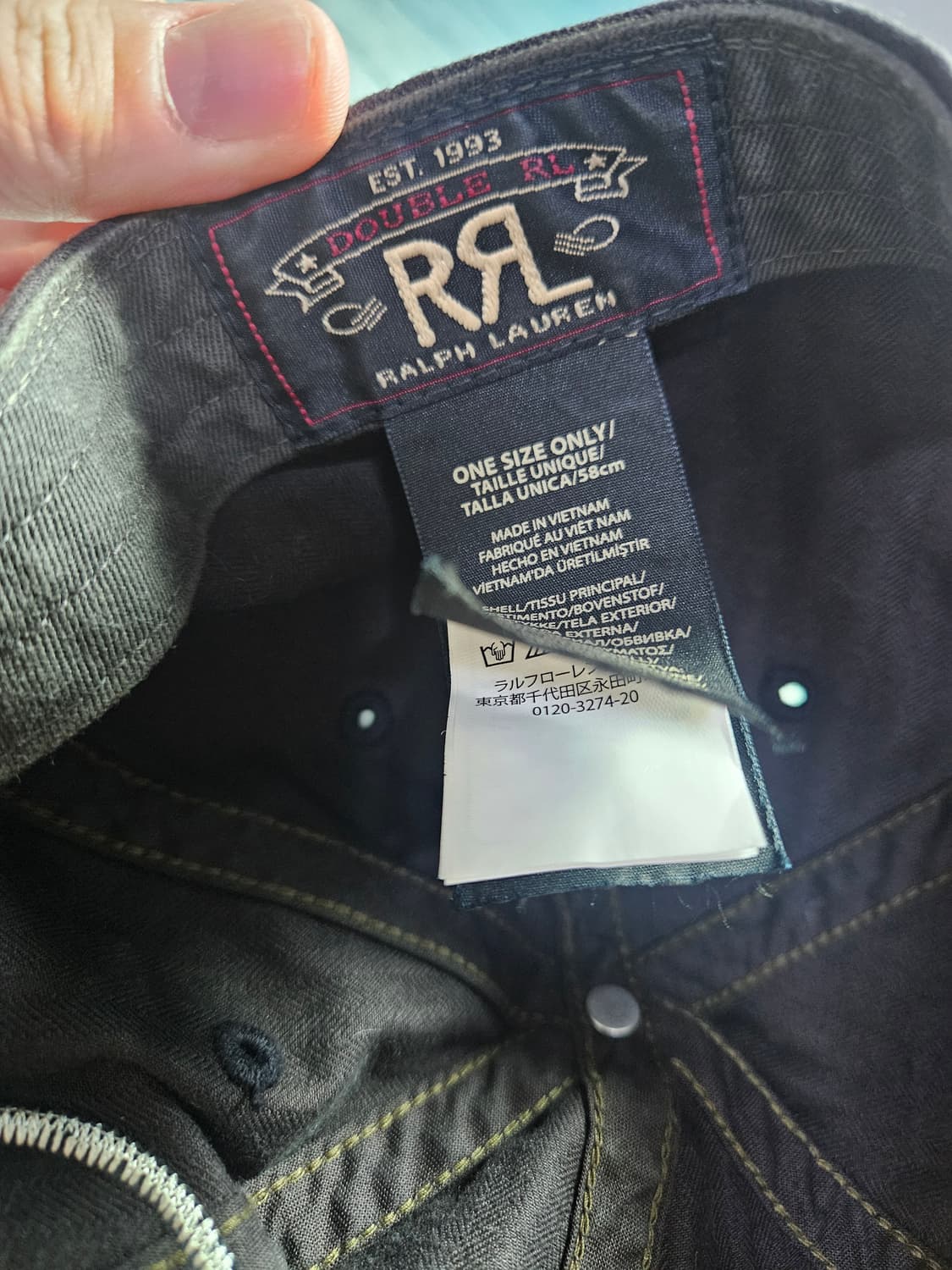 RRL 볼캡 블랙 상품이미지2
