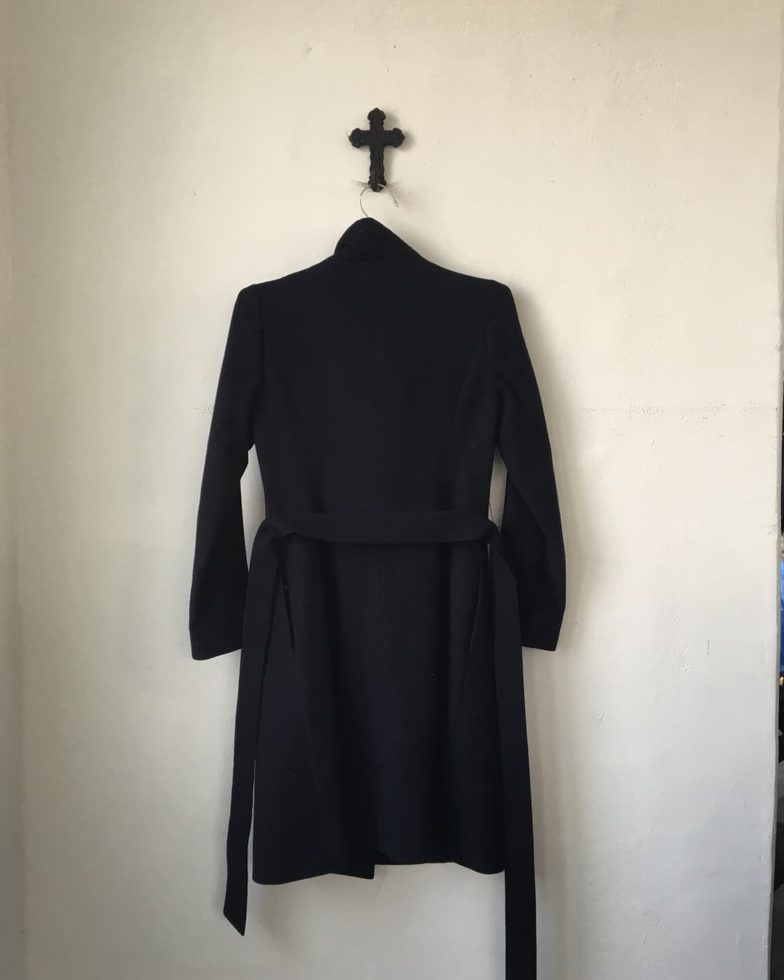 Belted high neck coat 상품이미지3