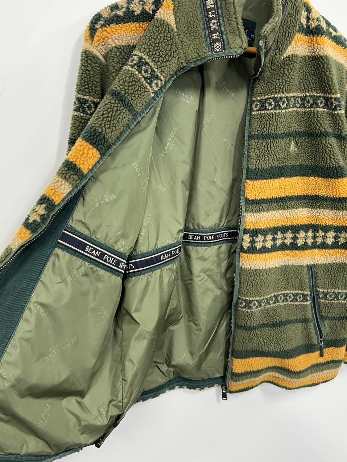 빈폴 빈티지 노르딕 패턴 후리스 집업 상품이미지5