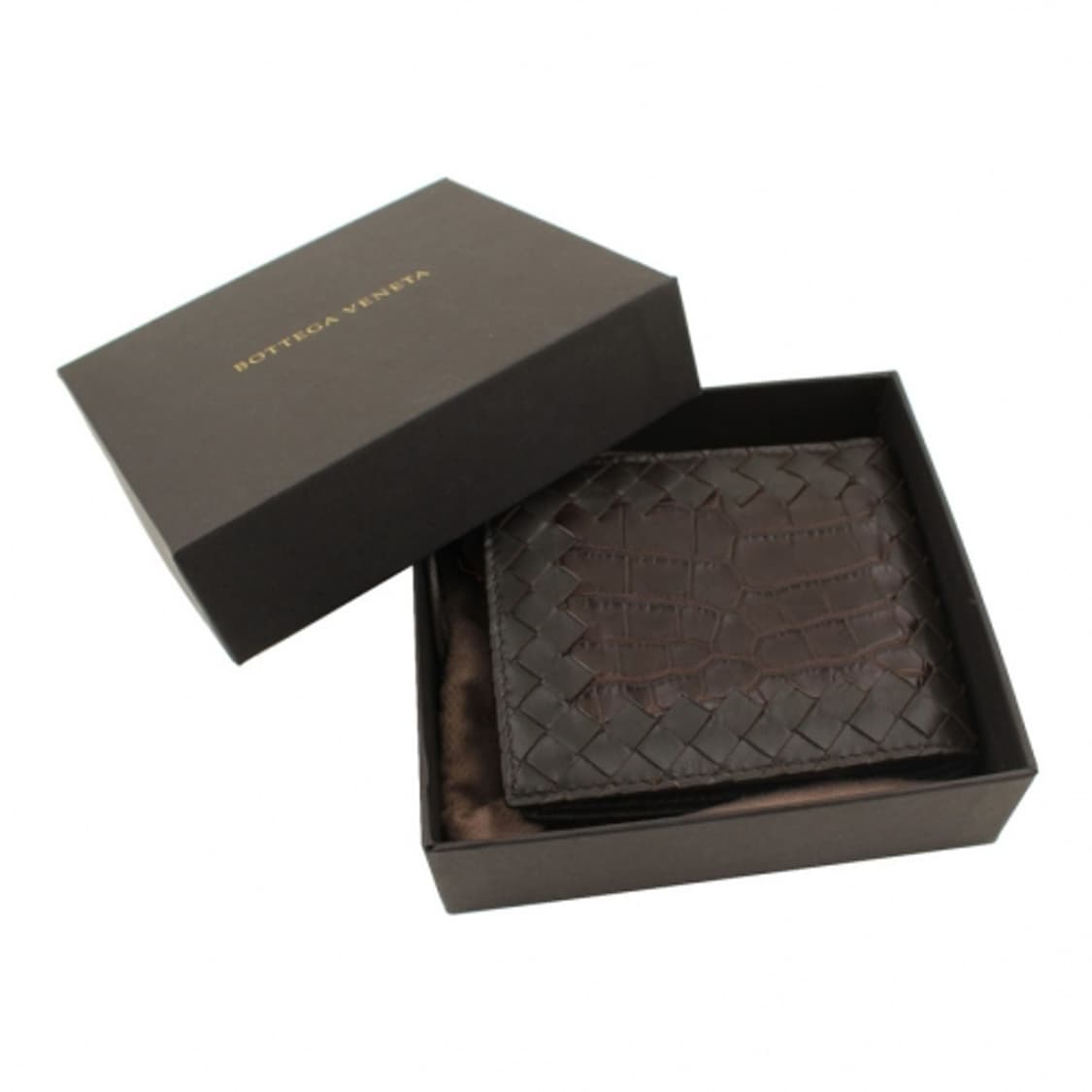보테가베네타 다크브라운 위빙&와니패턴 반지갑 상품이미지8