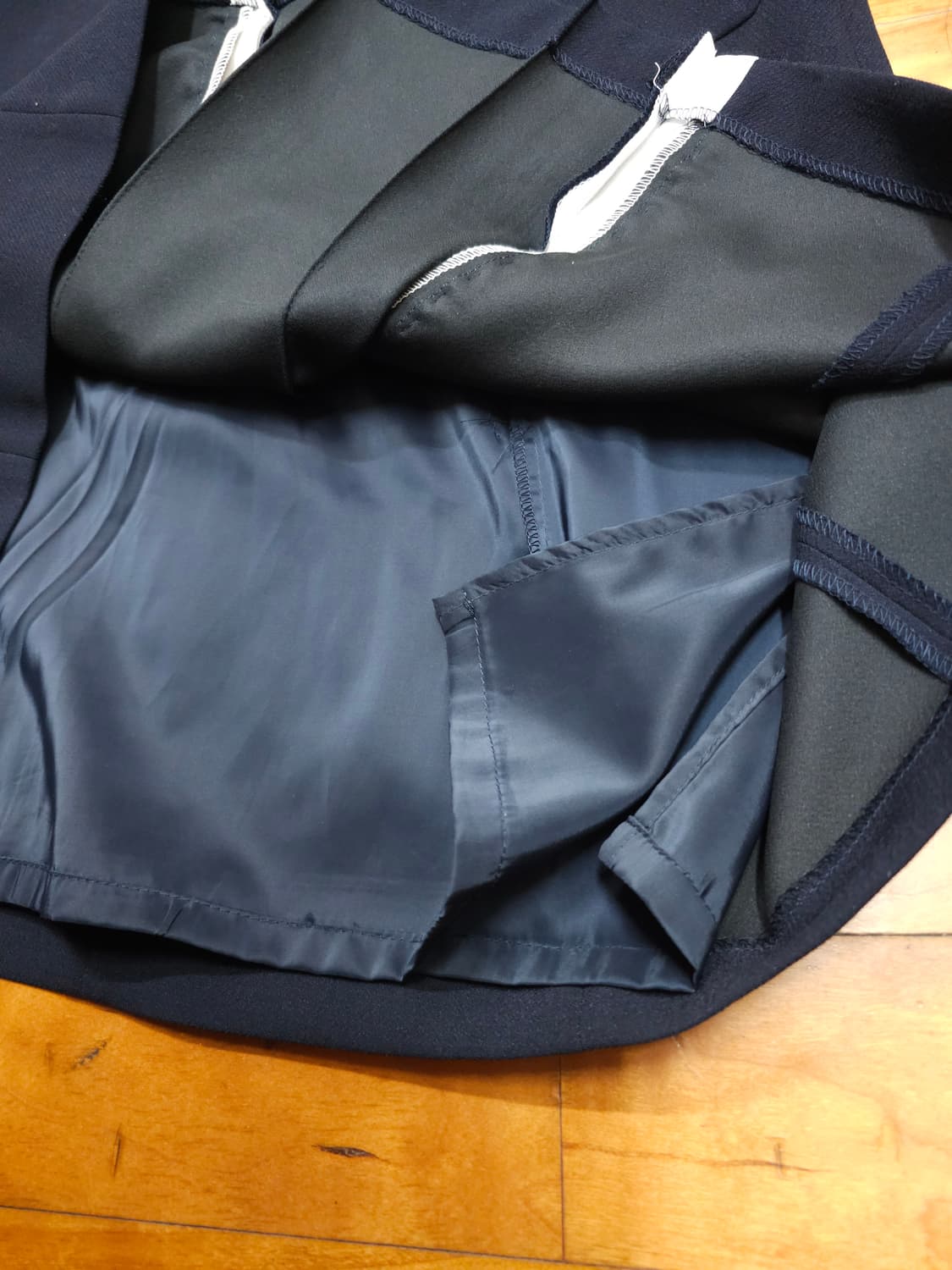 잇미샤 네이비 앤 화이트 배색 원피스 상품이미지7