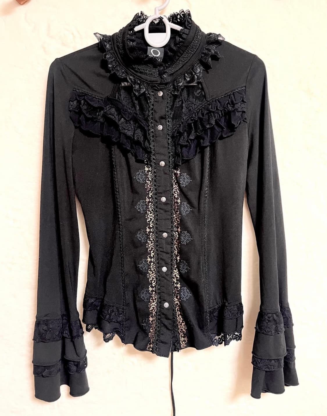 오즈온 ozz on 롱슬리브 블라우스 로맨틱 고스 고딕 상품이미지1