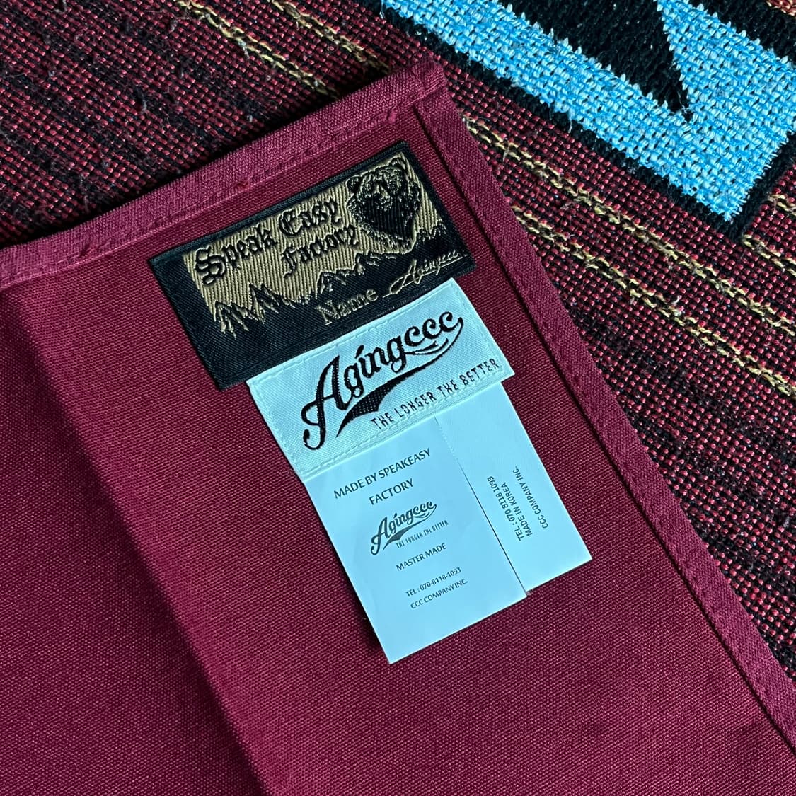 에이징 씨씨씨 밀리터리 머플러 AGING CCC MUFFLER-RED 상품이미지3