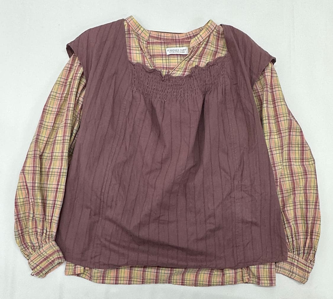 🍇하구미의 체크 러블리 코디세트 🍇 셔츠 블라우스 괴짜 그런지 히피 상품이미지3