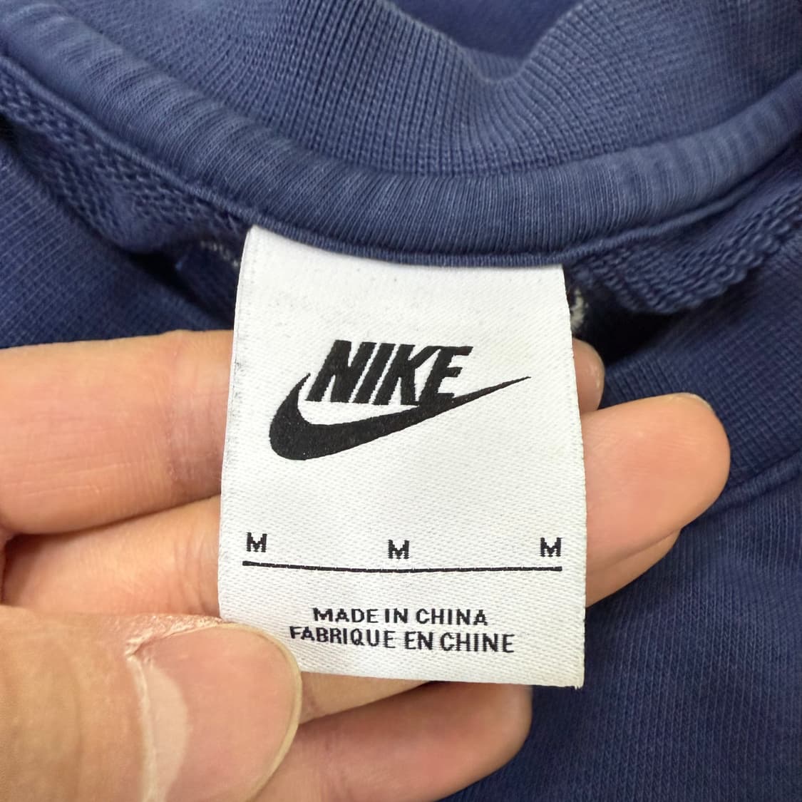 [M] 나이키 미들로고 네이비 맨투맨 1229T2 상품이미지3