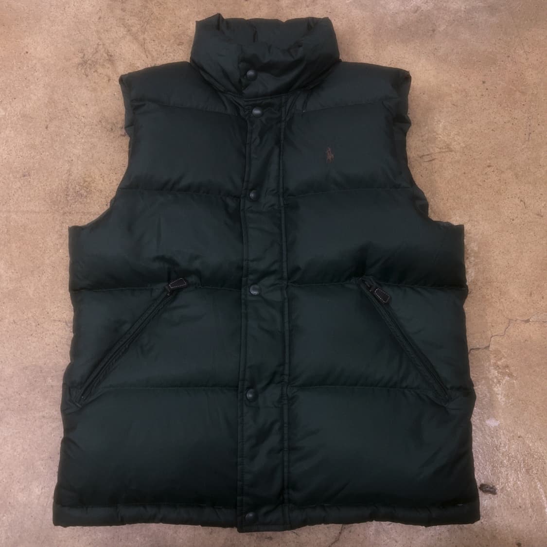 폴로 랄프로렌 딥그린 패딩조끼 상품이미지2