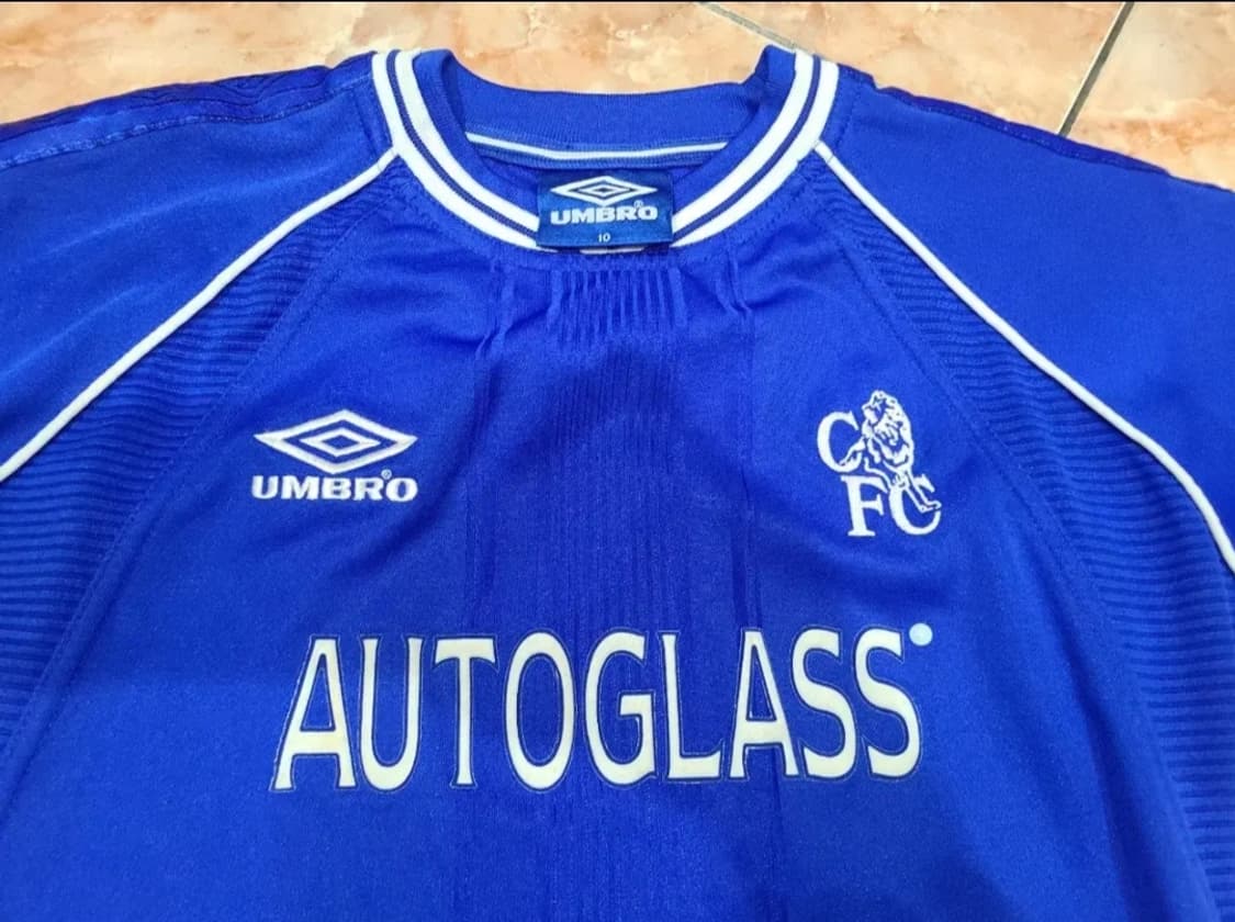 엄브로 99 01 첼시 홈 올드레플 축구져지 원피스유니폼 상품이미지3