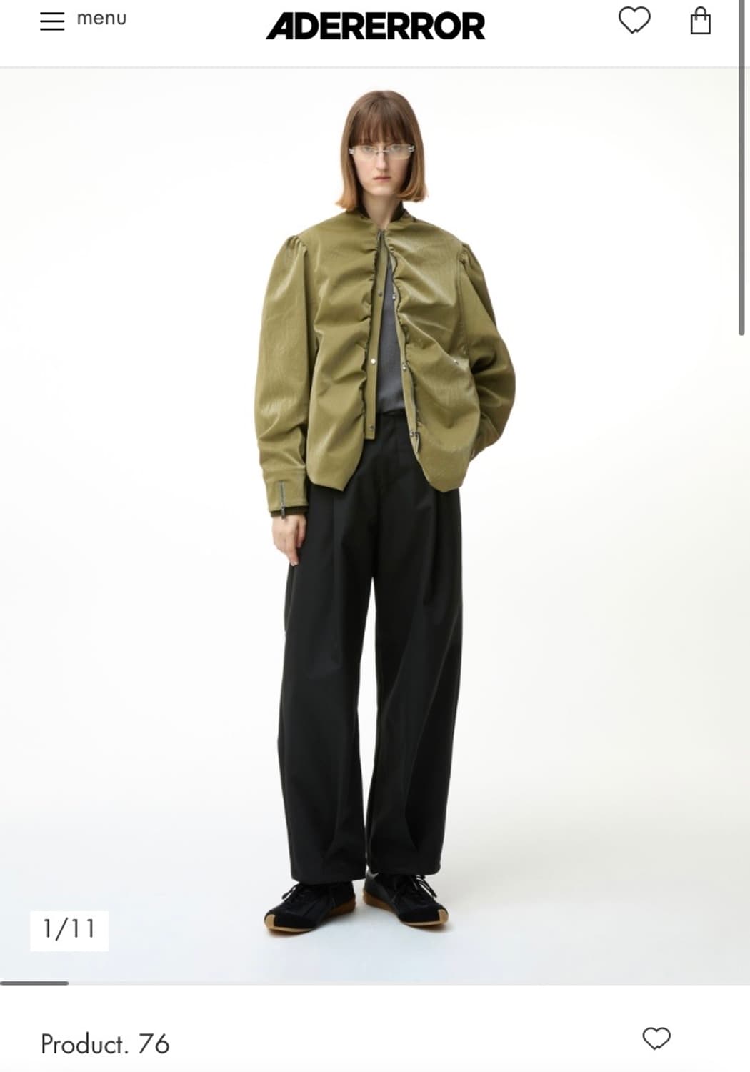 adererror product. 76 slacks black m 상품이미지1