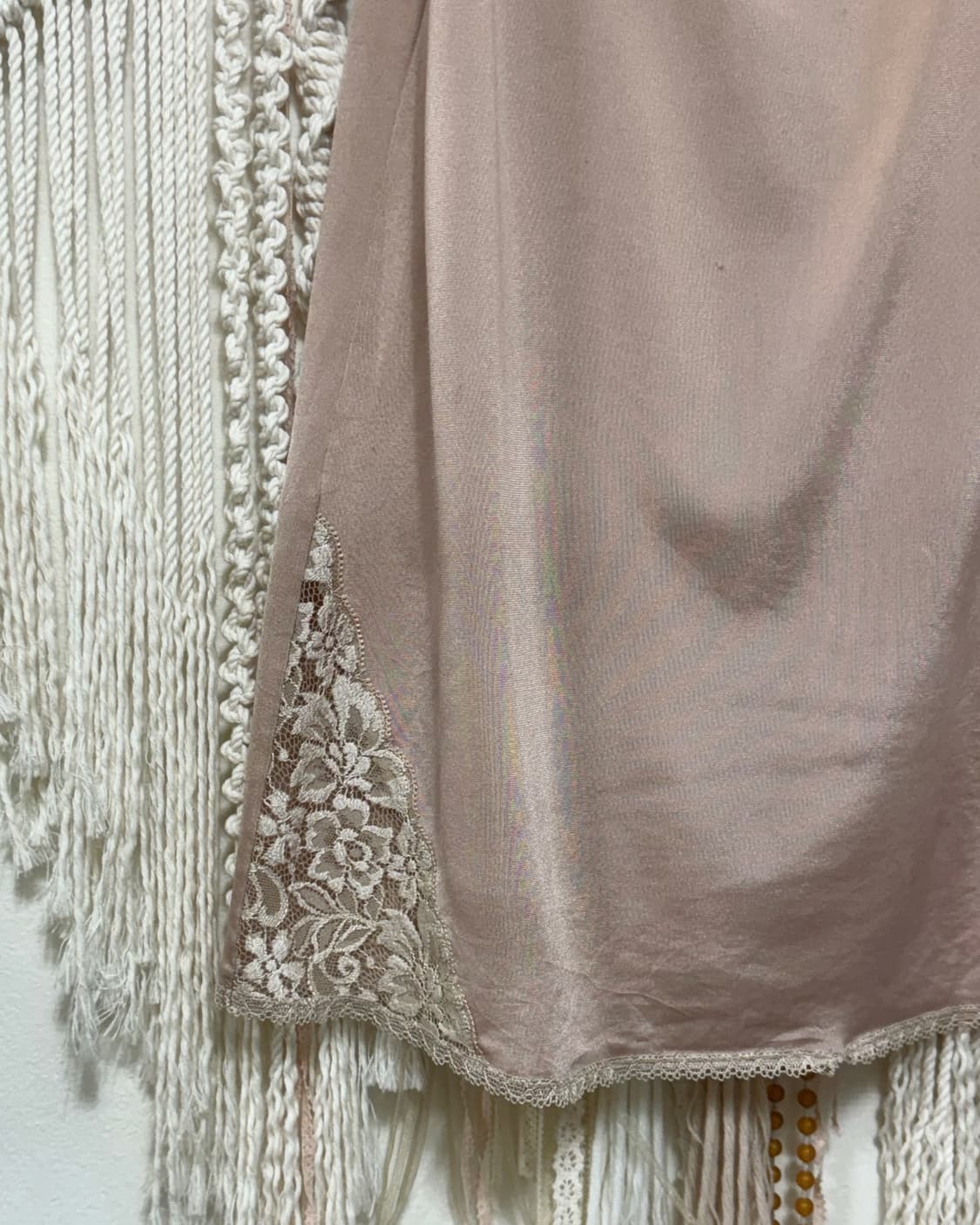 Beige Pink Flower Lace Slip 상품이미지5