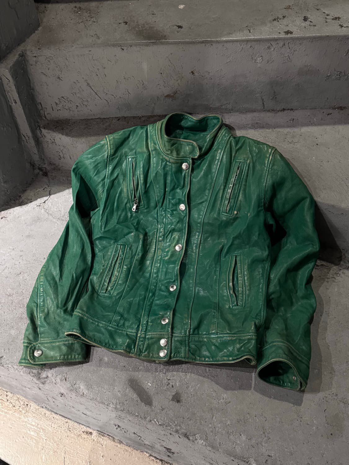 돌체앤가바나 아카이브 고트스킨 가죽자켓 상품이미지1