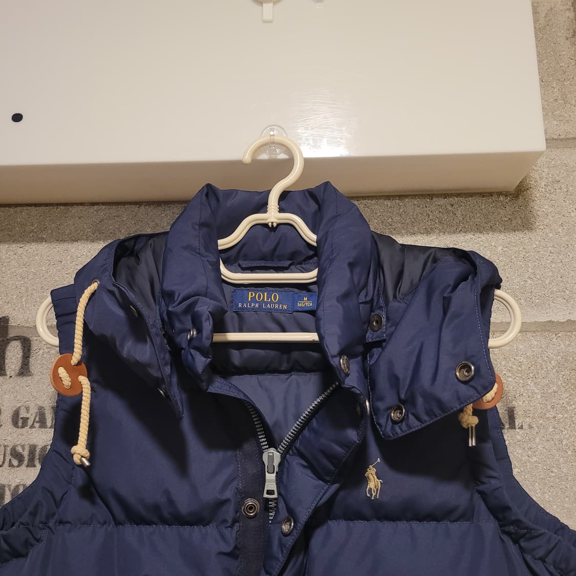 폴로랄프로렌 다운 후드 베스트 M 상품이미지3