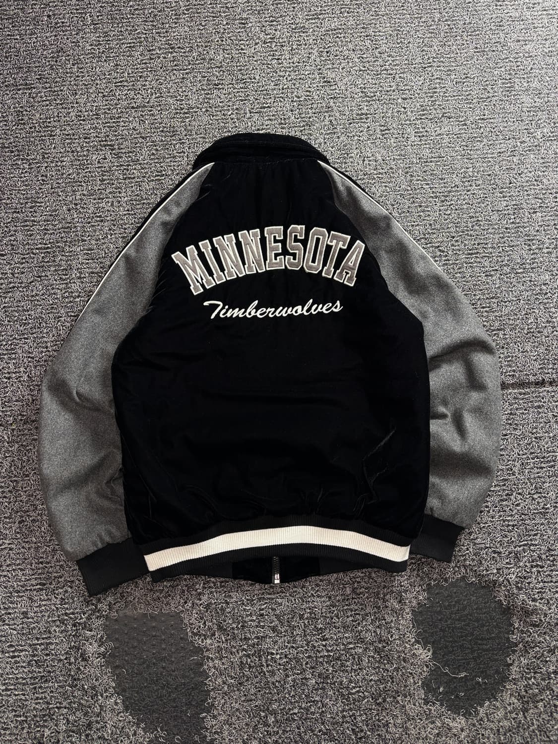NBA 미네소타 팀버울브스 울 벨벳 바시티 자켓 3979  상품이미지5