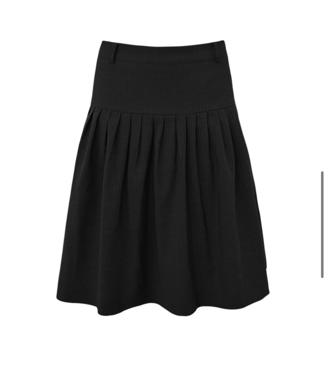 BOW TUCK MIDI SKIRT (BLACK) 상품이미지3