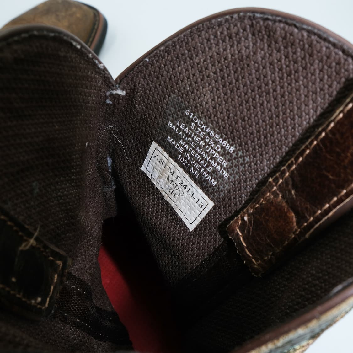 저스틴 스퀘어토 웨스턴 레더 부츠 9.5(275)사이즈 BT27508 상품이미지10