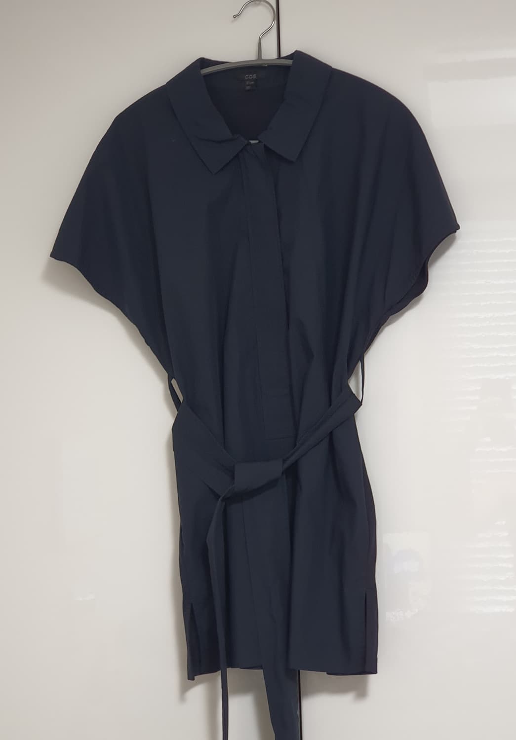 cos 코스 우븐 벨트 셔츠 네이비 s사이즈 상품이미지3
