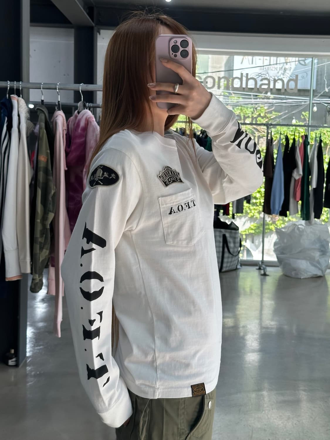 벤슨 x T.F.O.A 스컬윙 American 패치 롱슬리브 상품이미지2