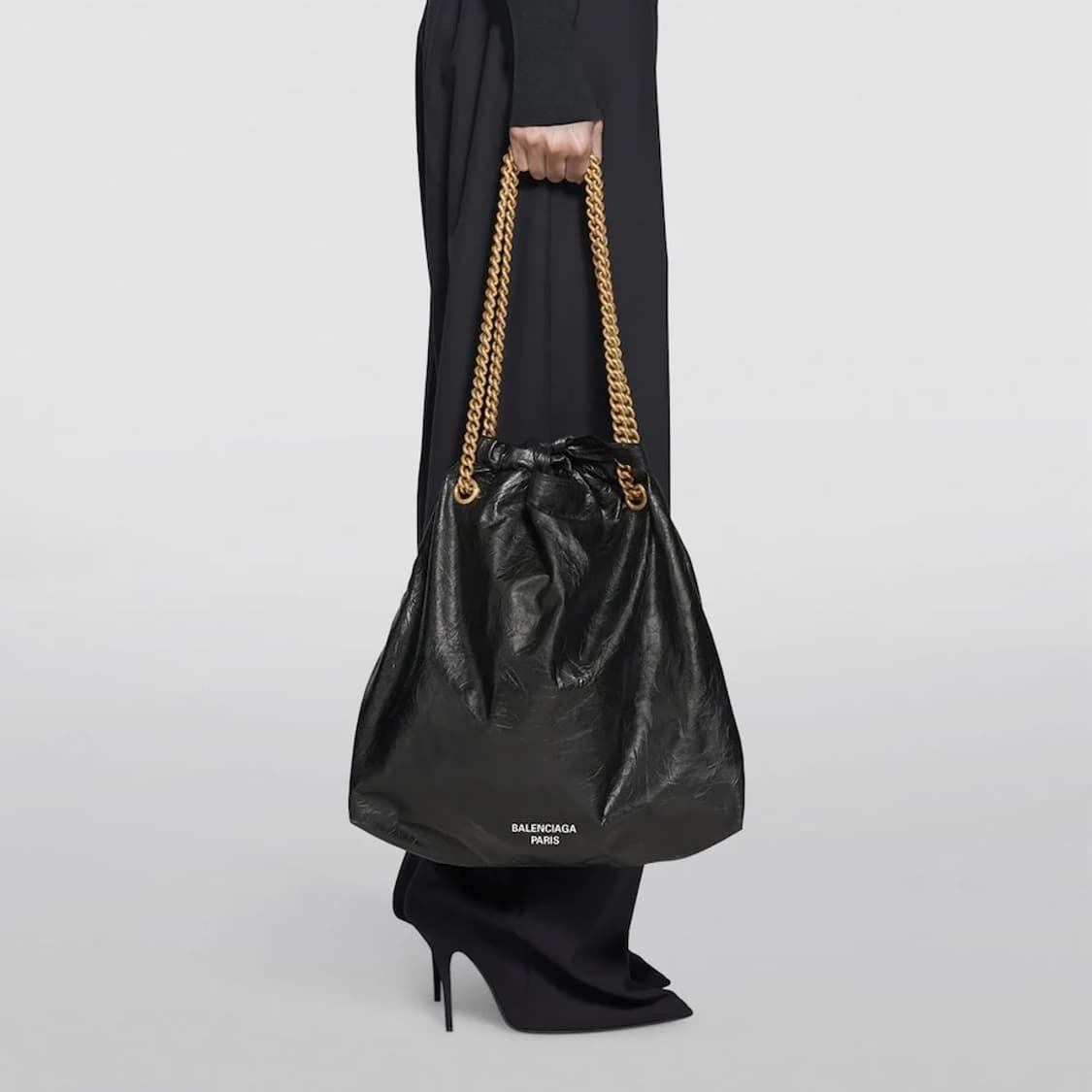 발렌시아가 크러쉬 미디움 토트백 숄더백 블랙 상품이미지5