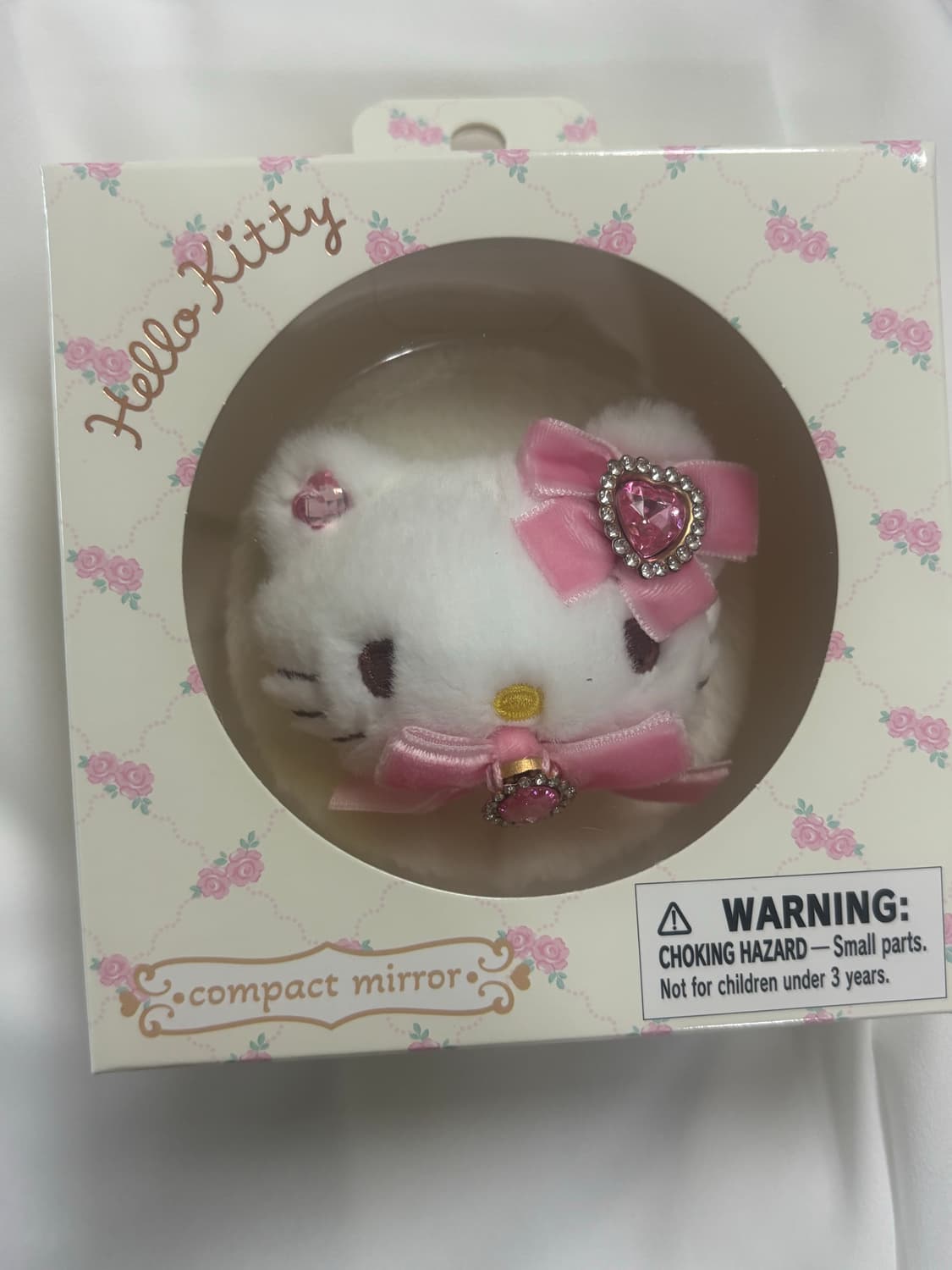 키티 부드러운 인형 마스코트 양면 거울 휴대용 공주 콤팩트 거울 상품이미지1