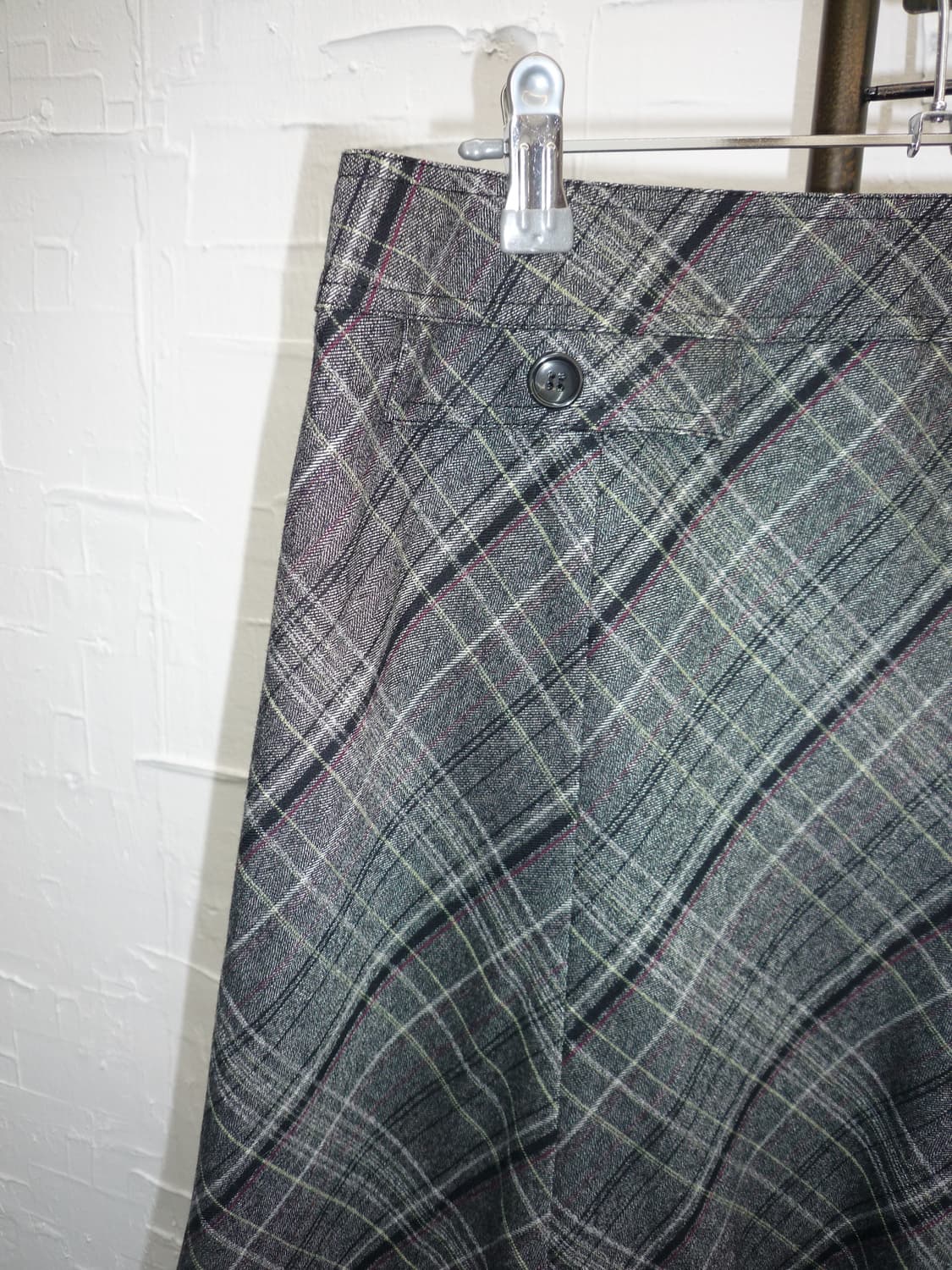 flowy check midi skirt 상품이미지5