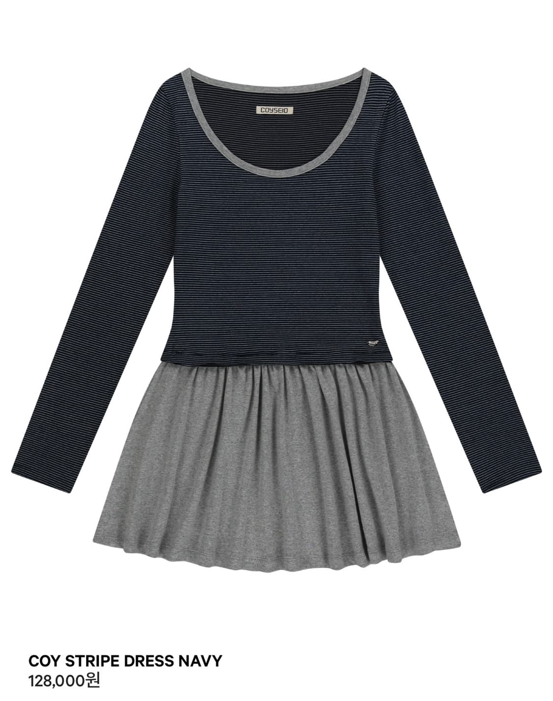 coyseio coy stripe dress navy 상품이미지1
